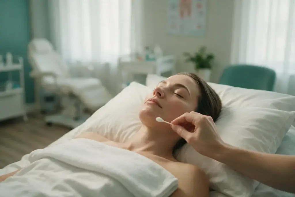 Facials McAllen TX: How to Actually Choose the Right One 5 Beautique Medical Spa Patient relaxing during a calming facial treatment at a physician-supervised med spa in McAllen TX